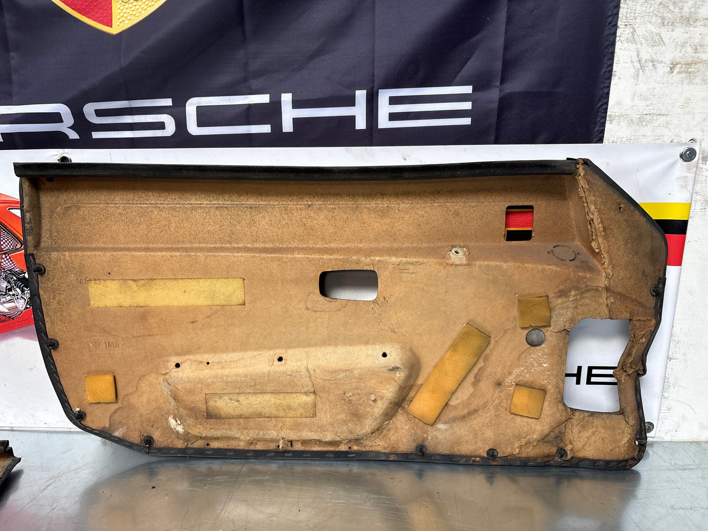 Porsche early 924 / 944 pair of Used black doors, LHD 477867011 / 477857012