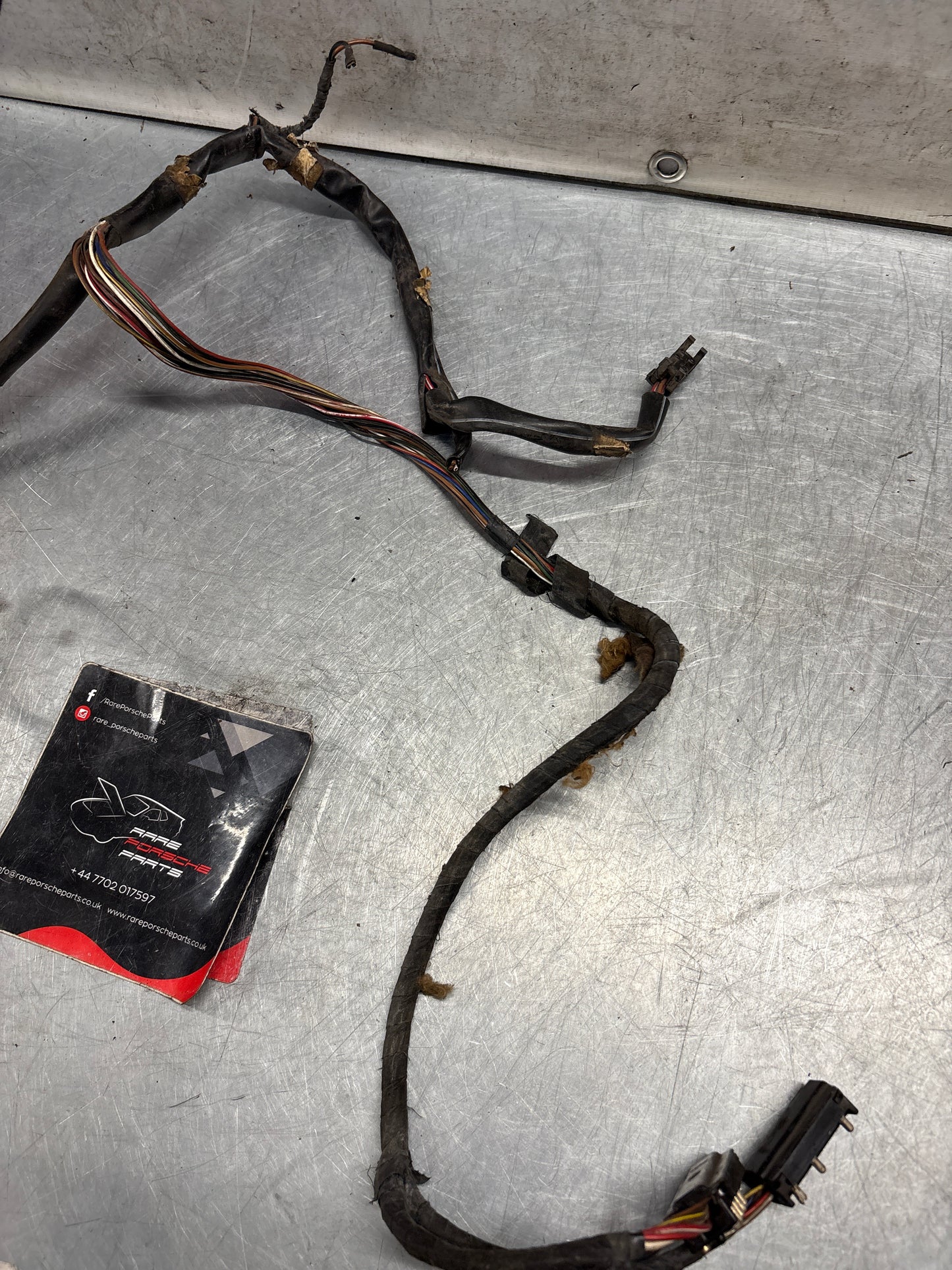 Porsche 944 85.5- door wiring loom/harness, passenger side, mirror cut, used 94461203403