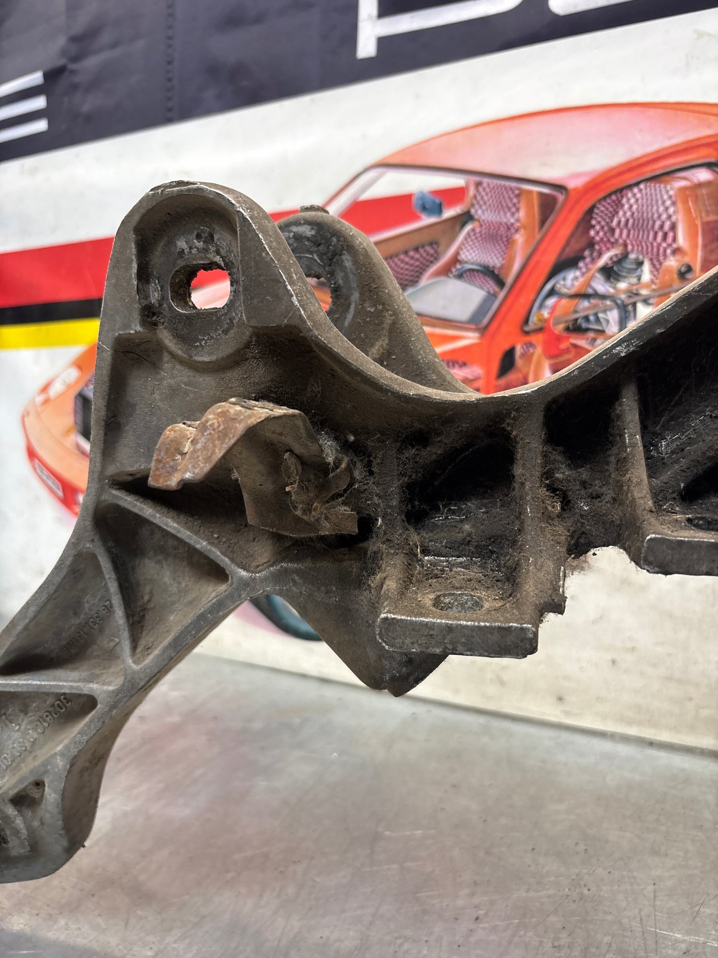 Porsche 928 rear gearbox subframe, used 92833113112