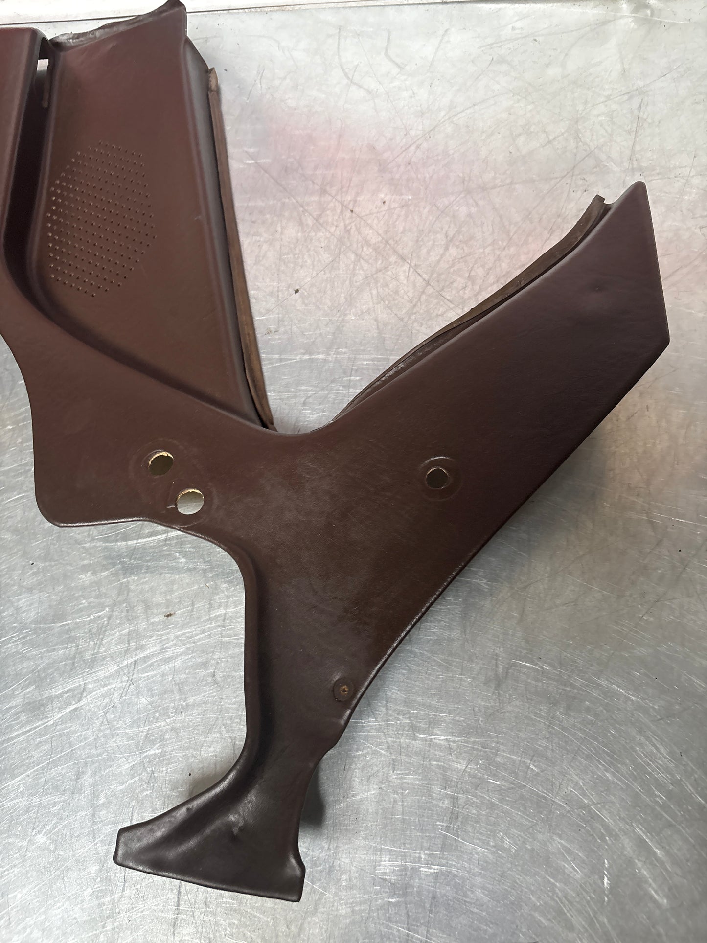 Porsche 944 924 brown rear interior C Post trims/cards. Quarter panel trim used 94455502101 94455502201