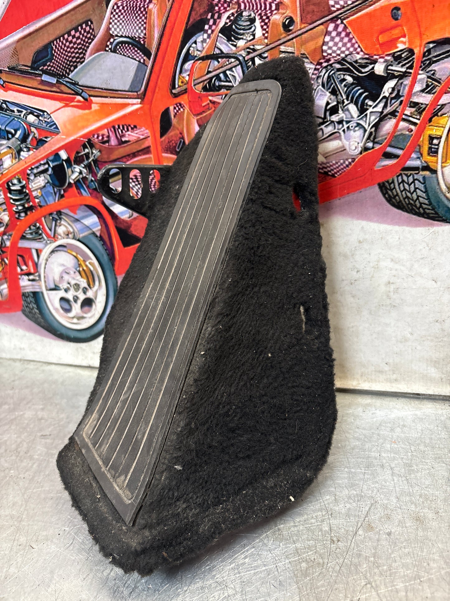 Porsche 928 black foot rest, 92855107102 used