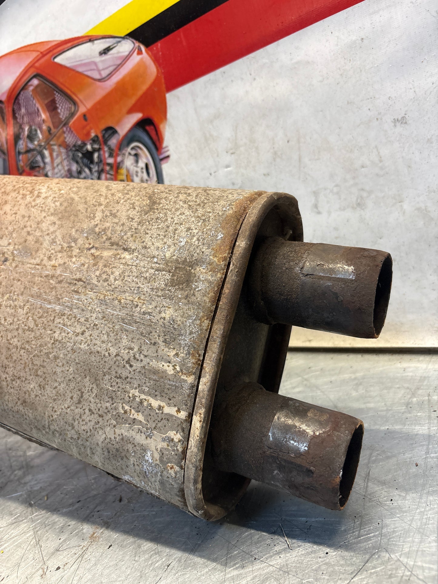 Porsche 928 middle exhaust silencer, 92811109601 used