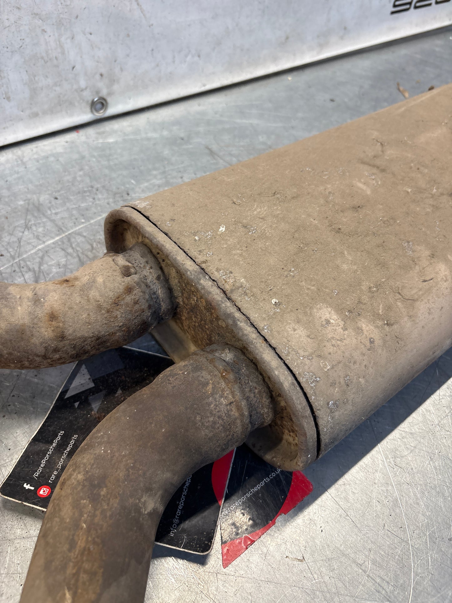 Porsche 928 middle exhaust silencer, 92811109601 used
