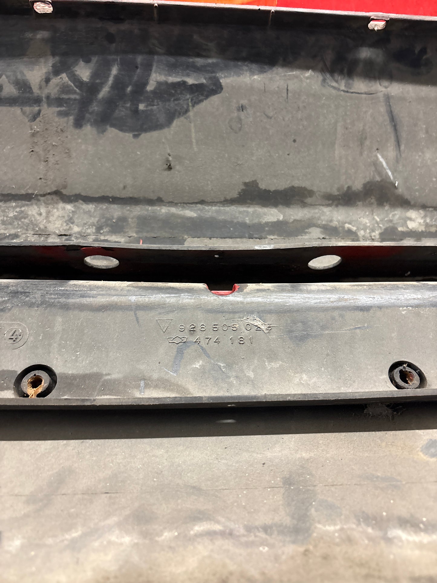 Porsche 928 rear bumper, used 928505023