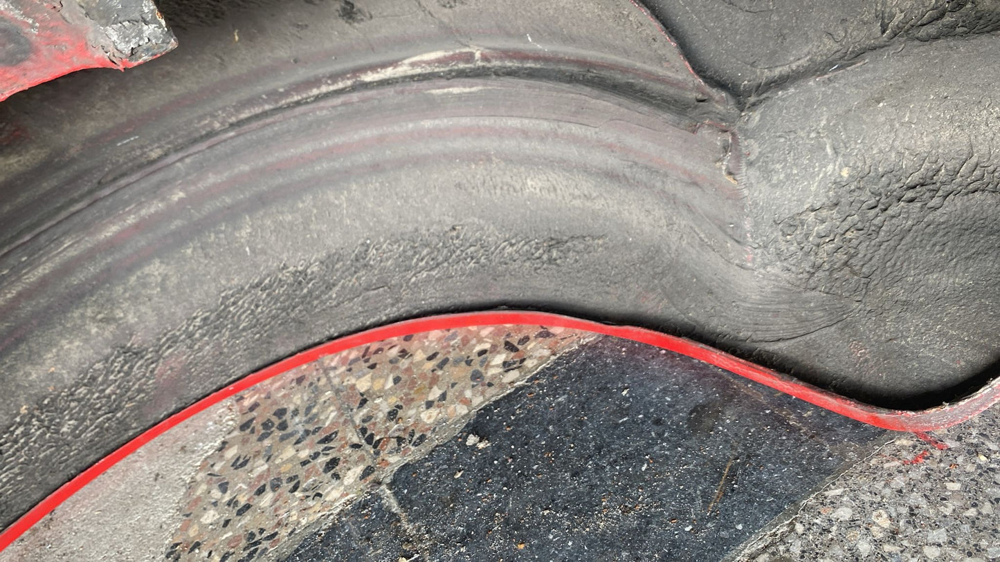 Porsche 944 left side cut, rear fender, 94450390303