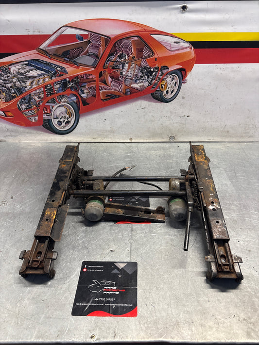 Porsche 928 electric seat rail seat frame, with motor, used 0130049007 / 0130049004 / 92852106102 / 92852106202