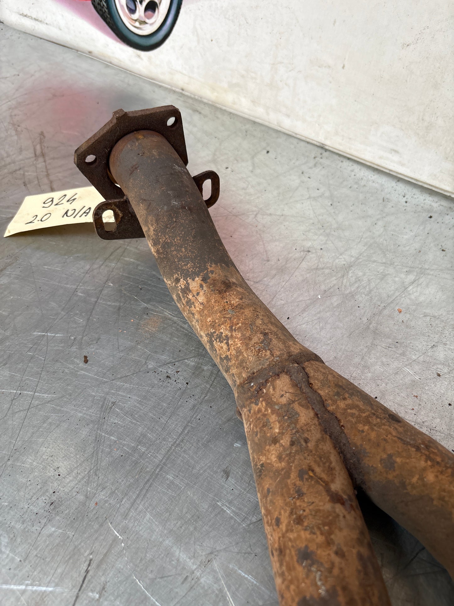 Porsche 924 exhaust pipe, used LHD only! 477253101H