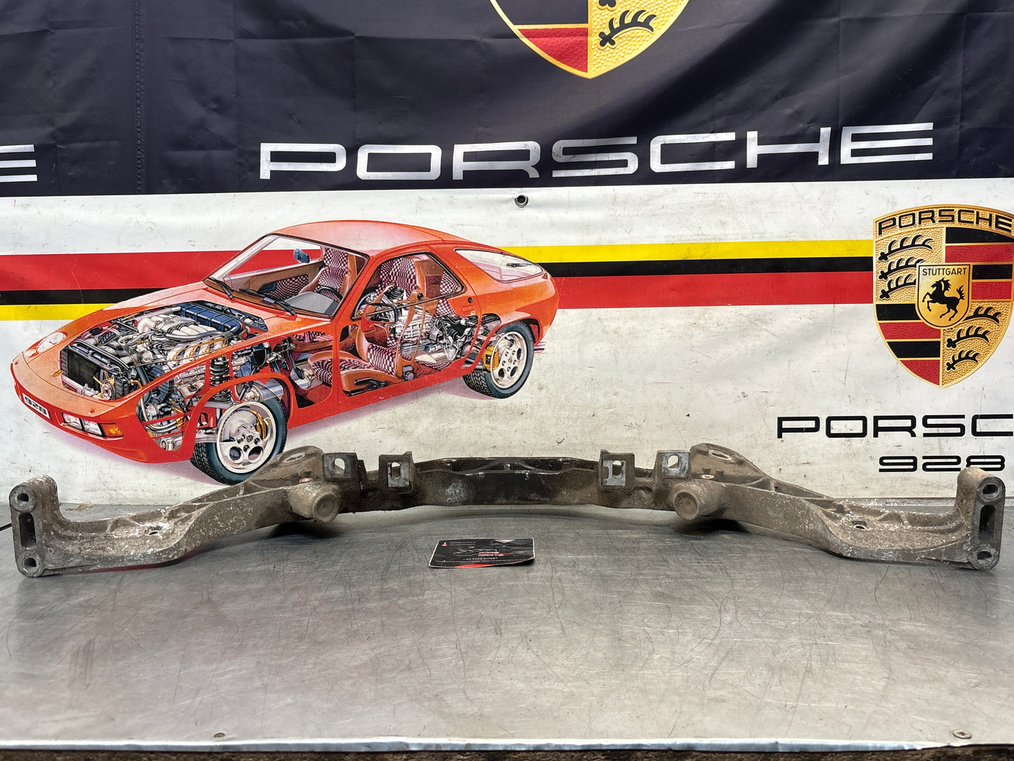 Porsche 928 rear gearbox subframe, used 92833113115