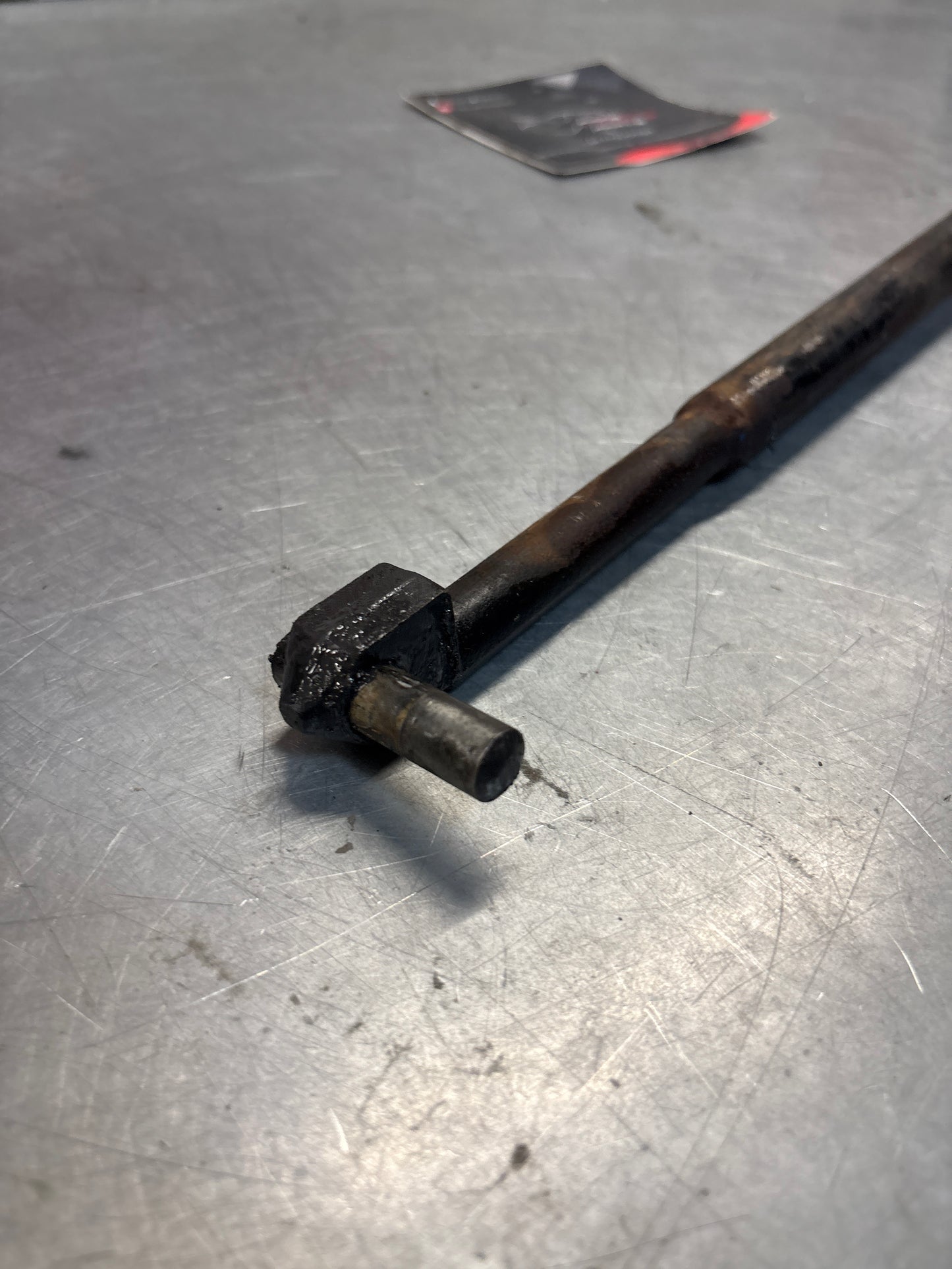 Porsche 924 dog leg gear shaft rod, used 477711106