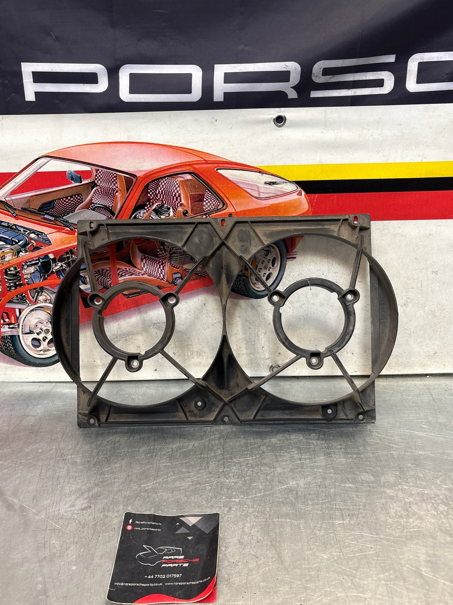 Porsche 968 944 Radiator twin fans, used 95110614300