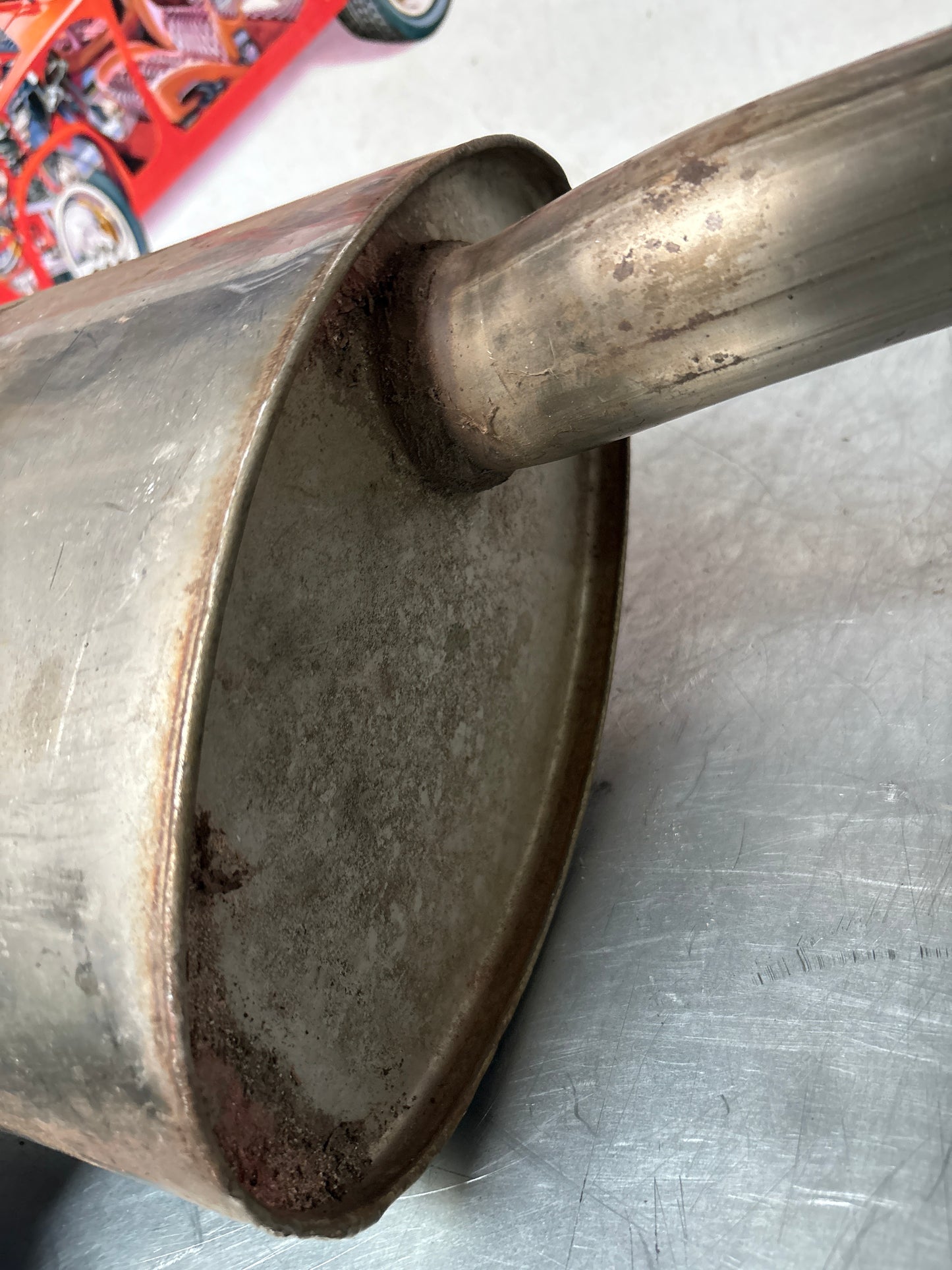 Porsche 944 S S2 genuine exhaust system rear muffler, used 94411104103