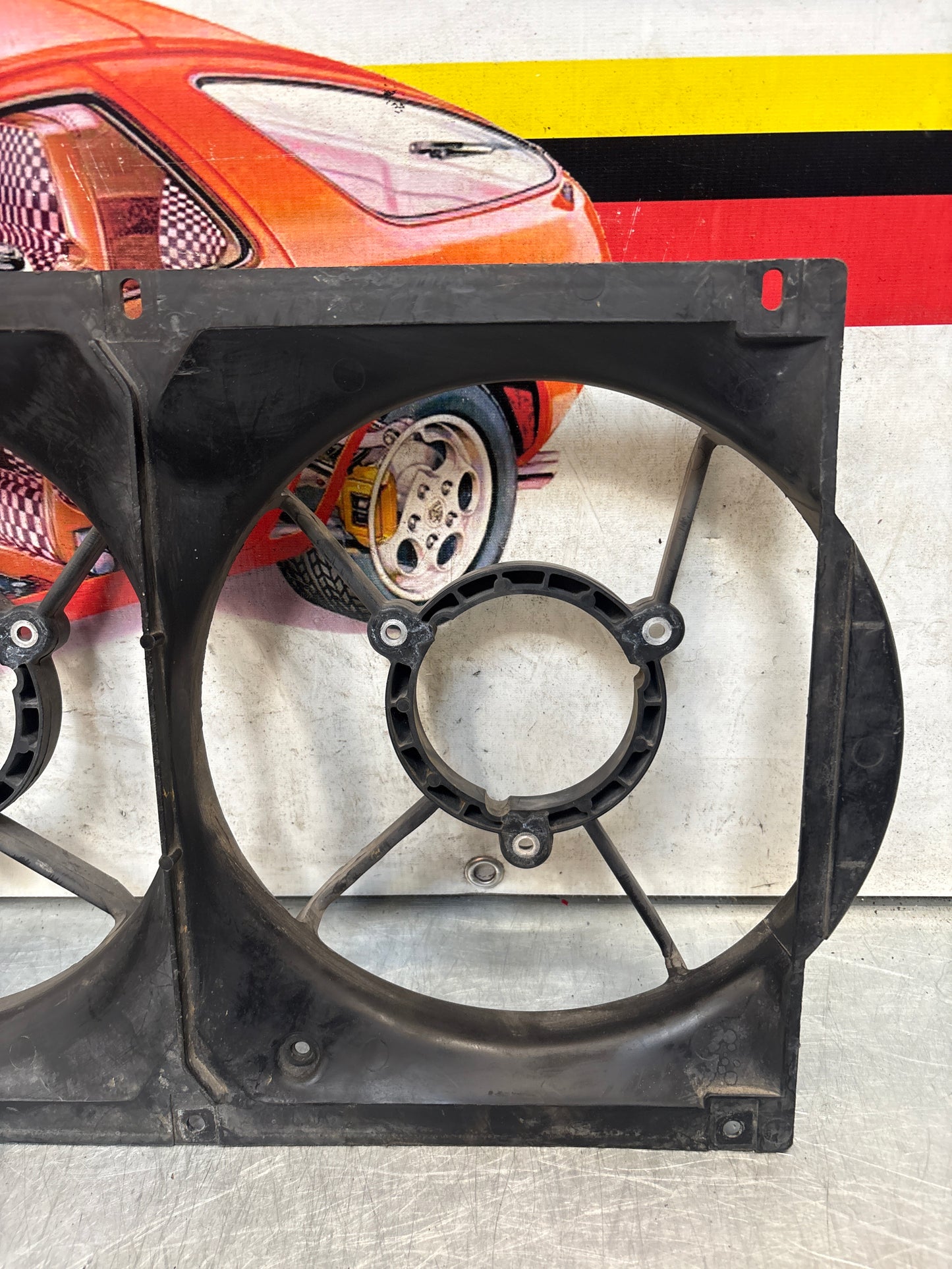 Porsche 968 944 Radiator twin fans, used 95110614300