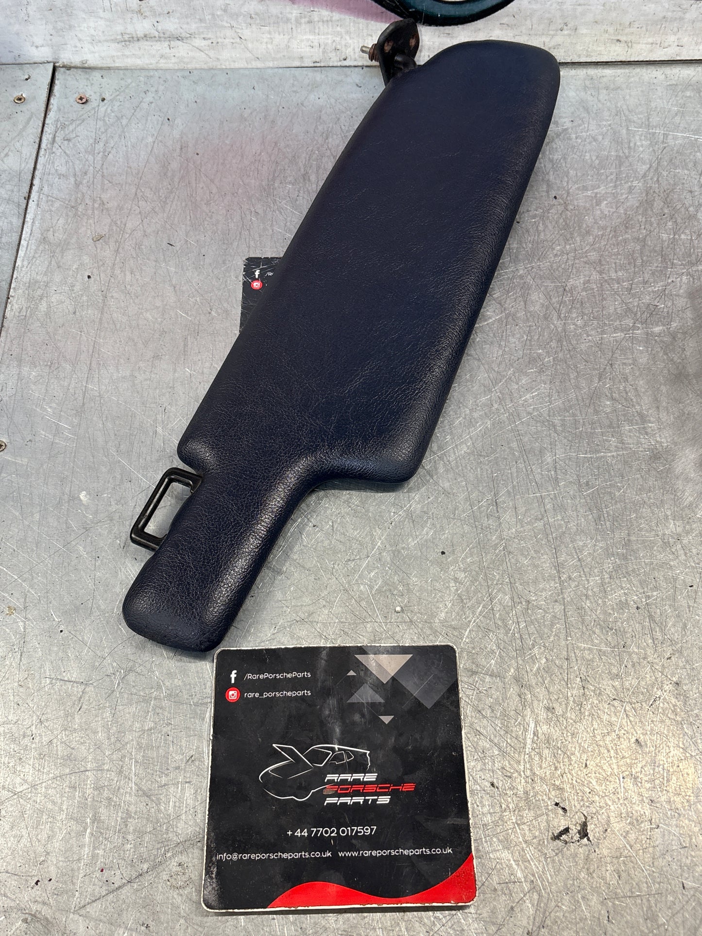 Porsche 928 Cobalt blue sun visor without mirror, used left 92873123702