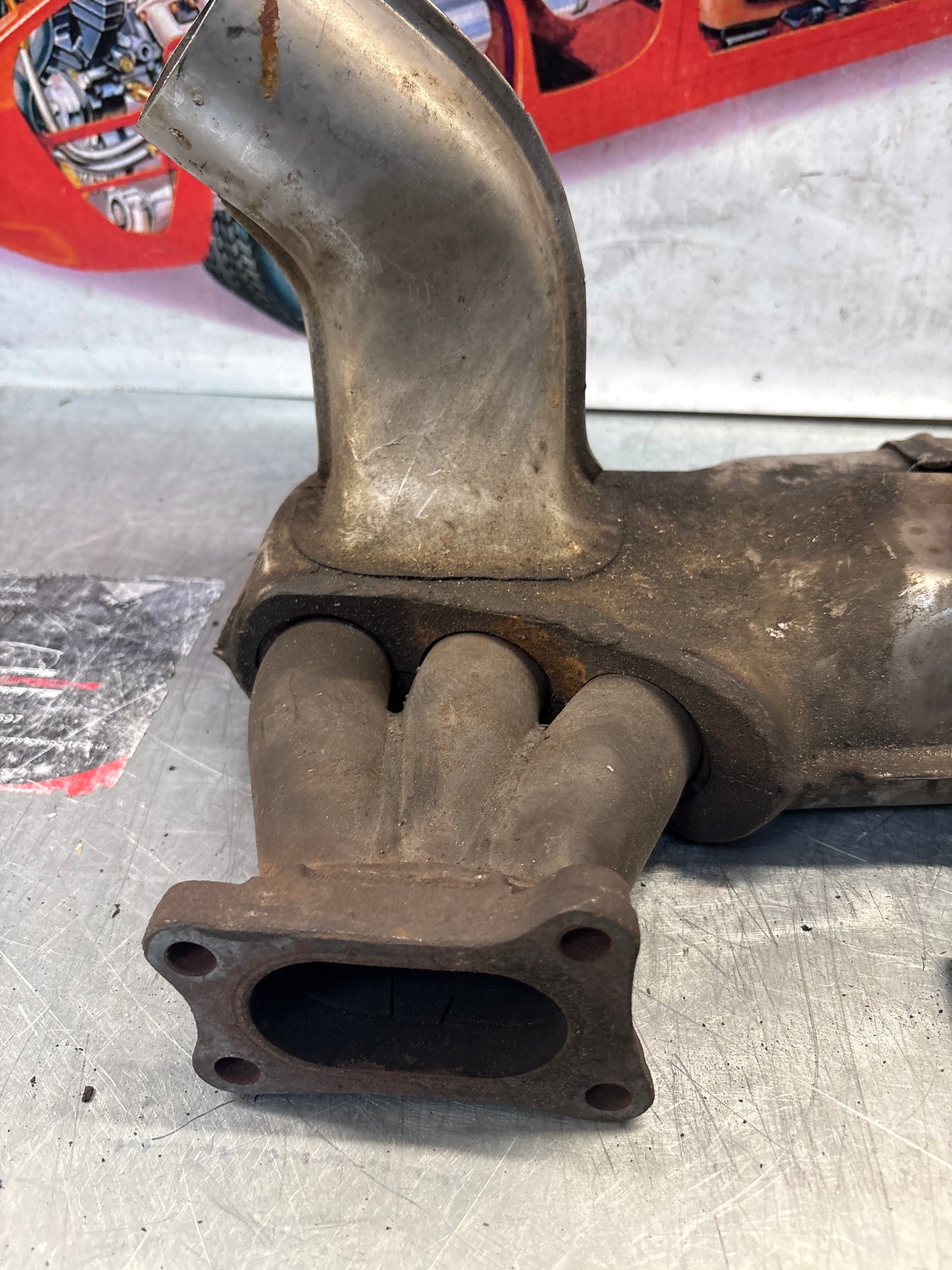 Porsche 911 964 right heat exchanger, used 96421104004