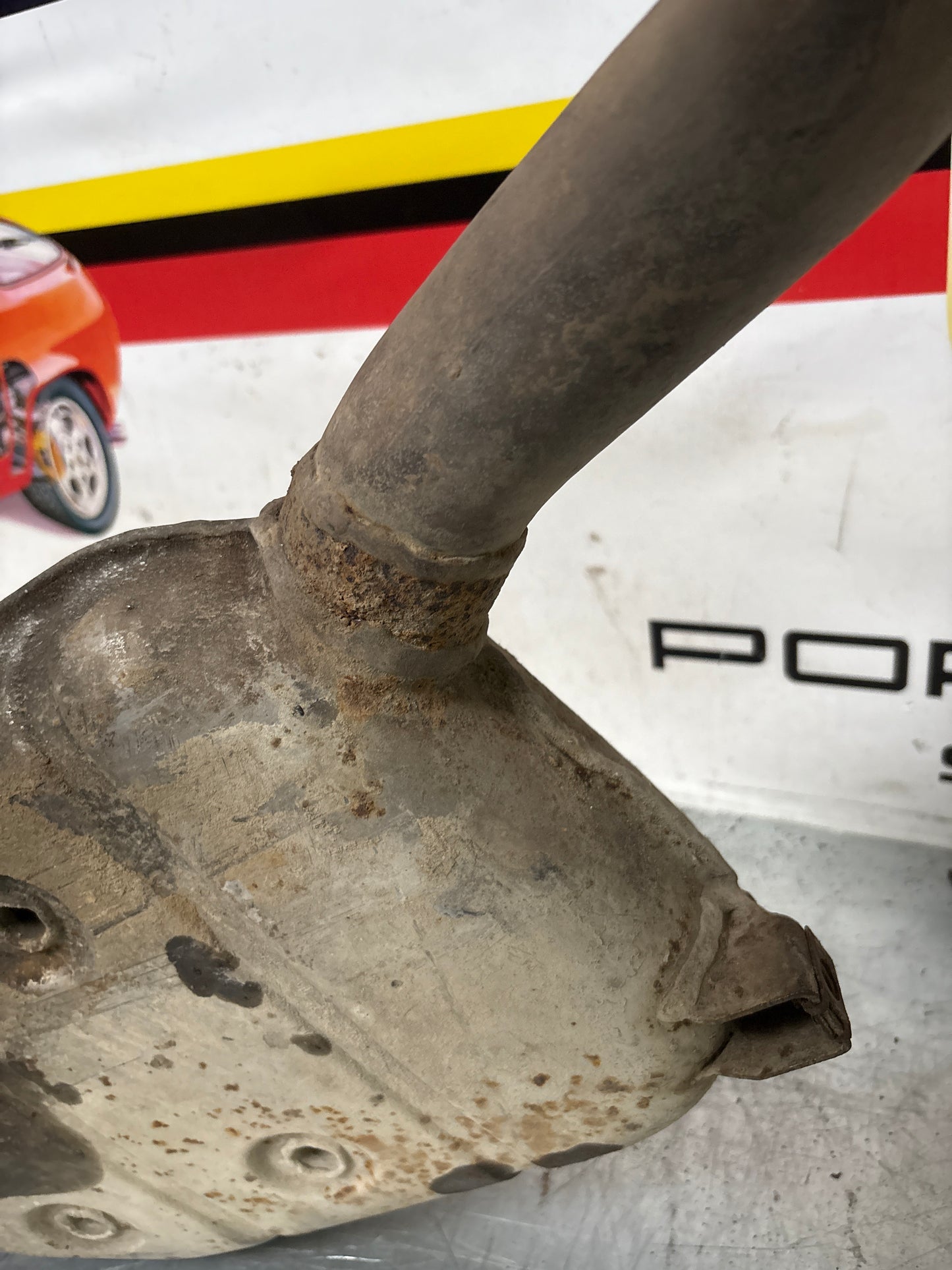 Porsche 928 Right side silencer, used 92811109301