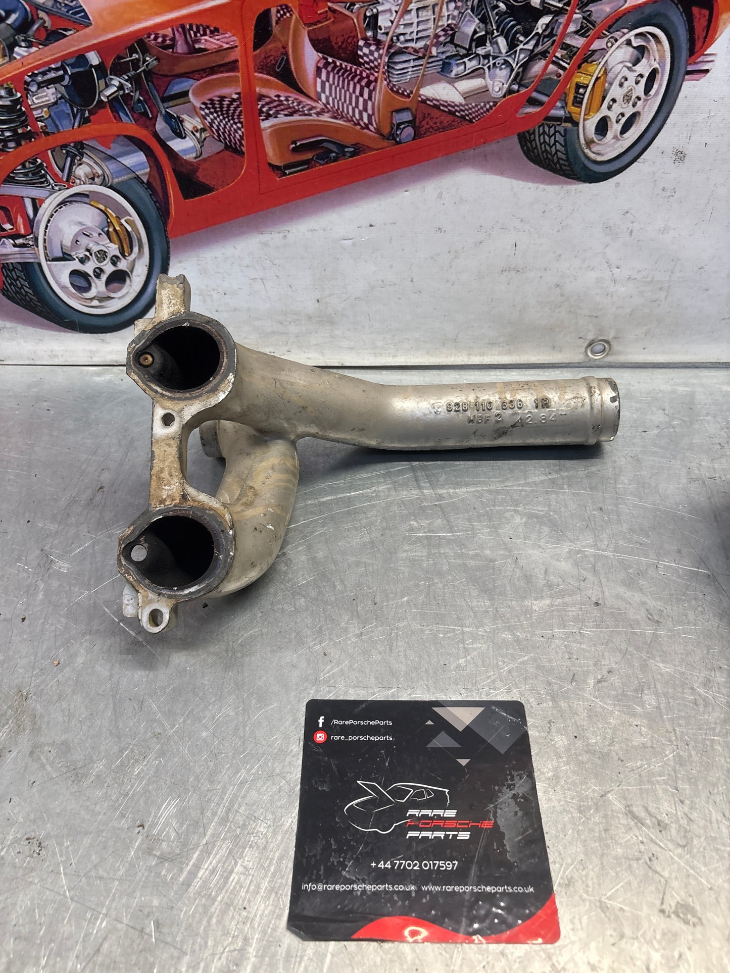 Porsche 928 Intake manifold pipe, used 9281106361R