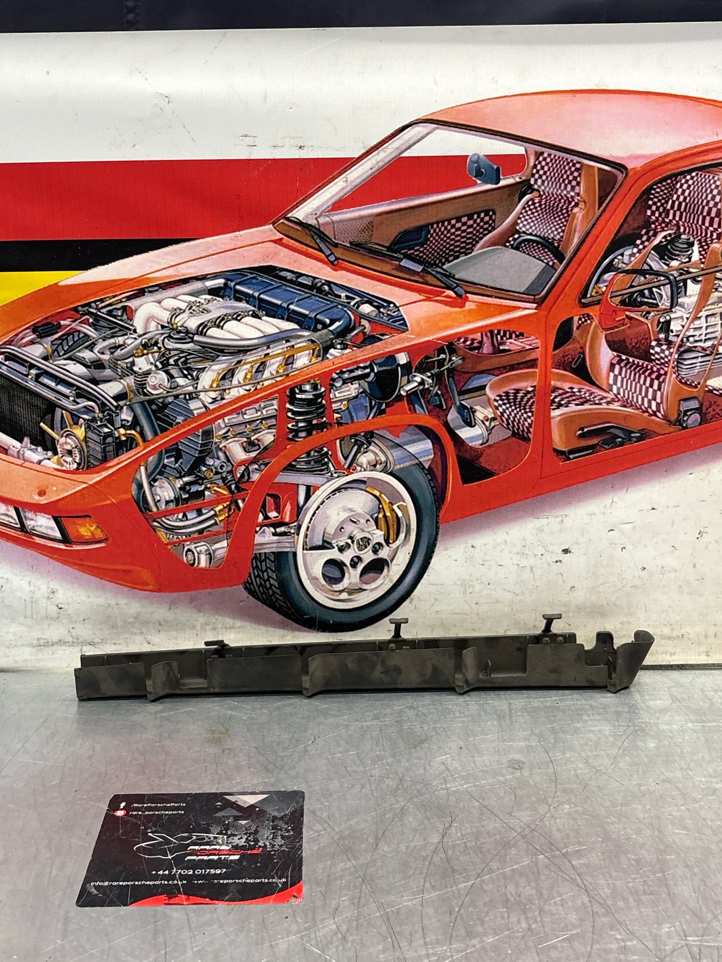 Porsche 944 fuel rail cover guard, for spares or repair 94460708101