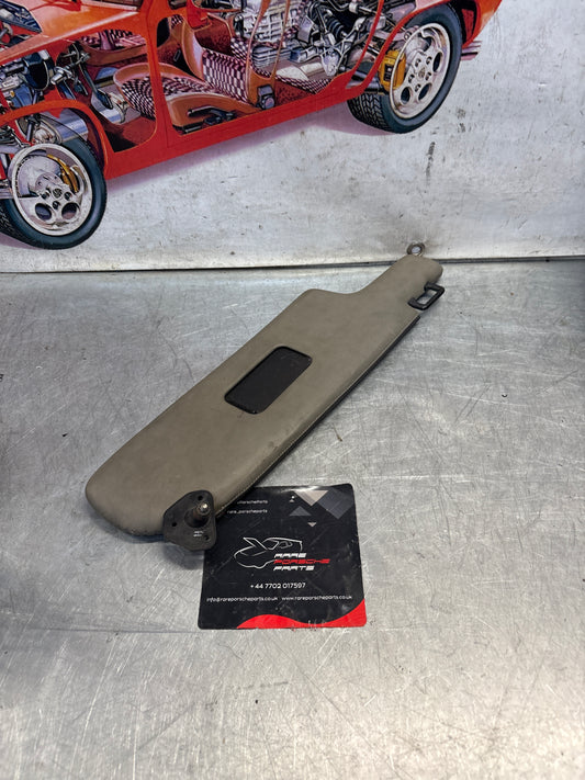 Porsche 928 grey sun visor with mirror, used right 92873123802