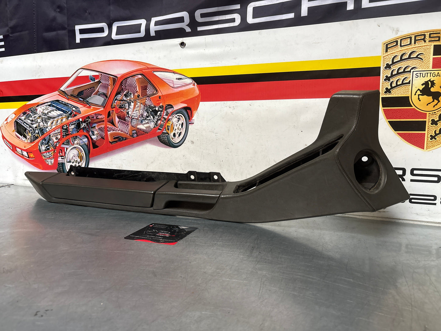 Porsche 928 Grey door armrest, left, off side, 92855510103, used