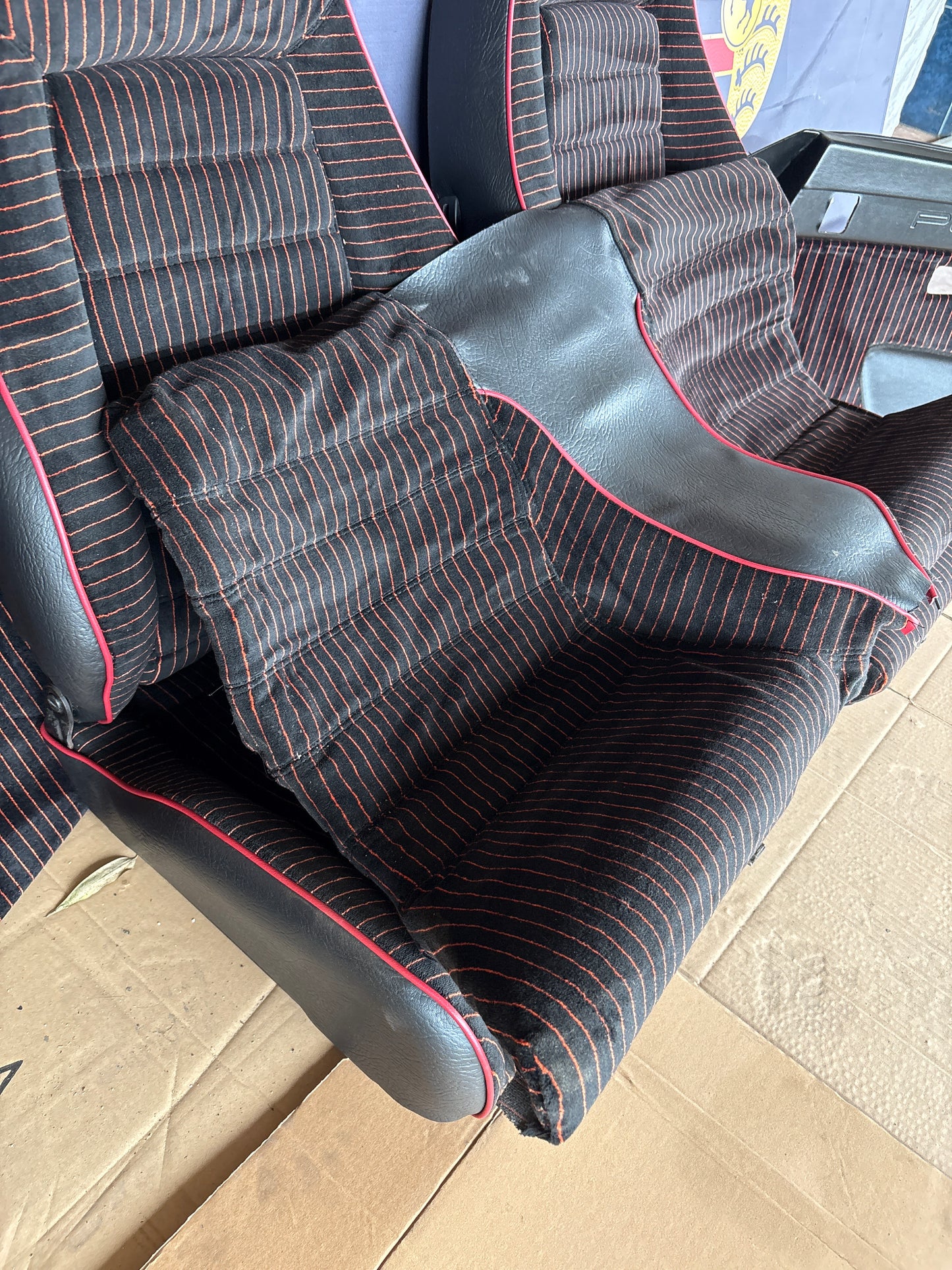 Porsche 924 Carrera GT Seat set with door cards, refurbished