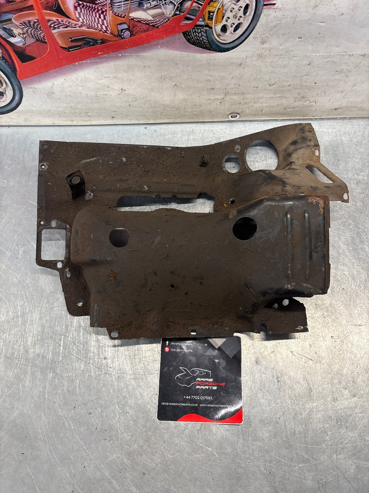 Porsche 914 cylinder cover heat shield, 022119300A Used