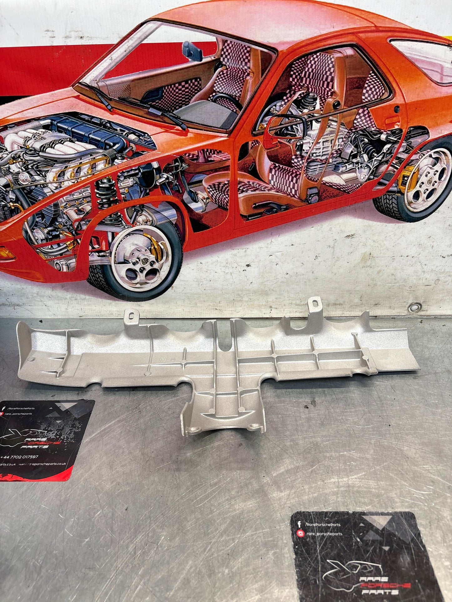 Porsche 968 fuel rail intake cover, refurbished 94411038000