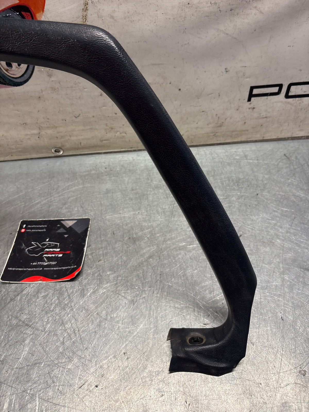 Porsche 928 right, off side door upper frame surround trim, marine blue 92855502602, used