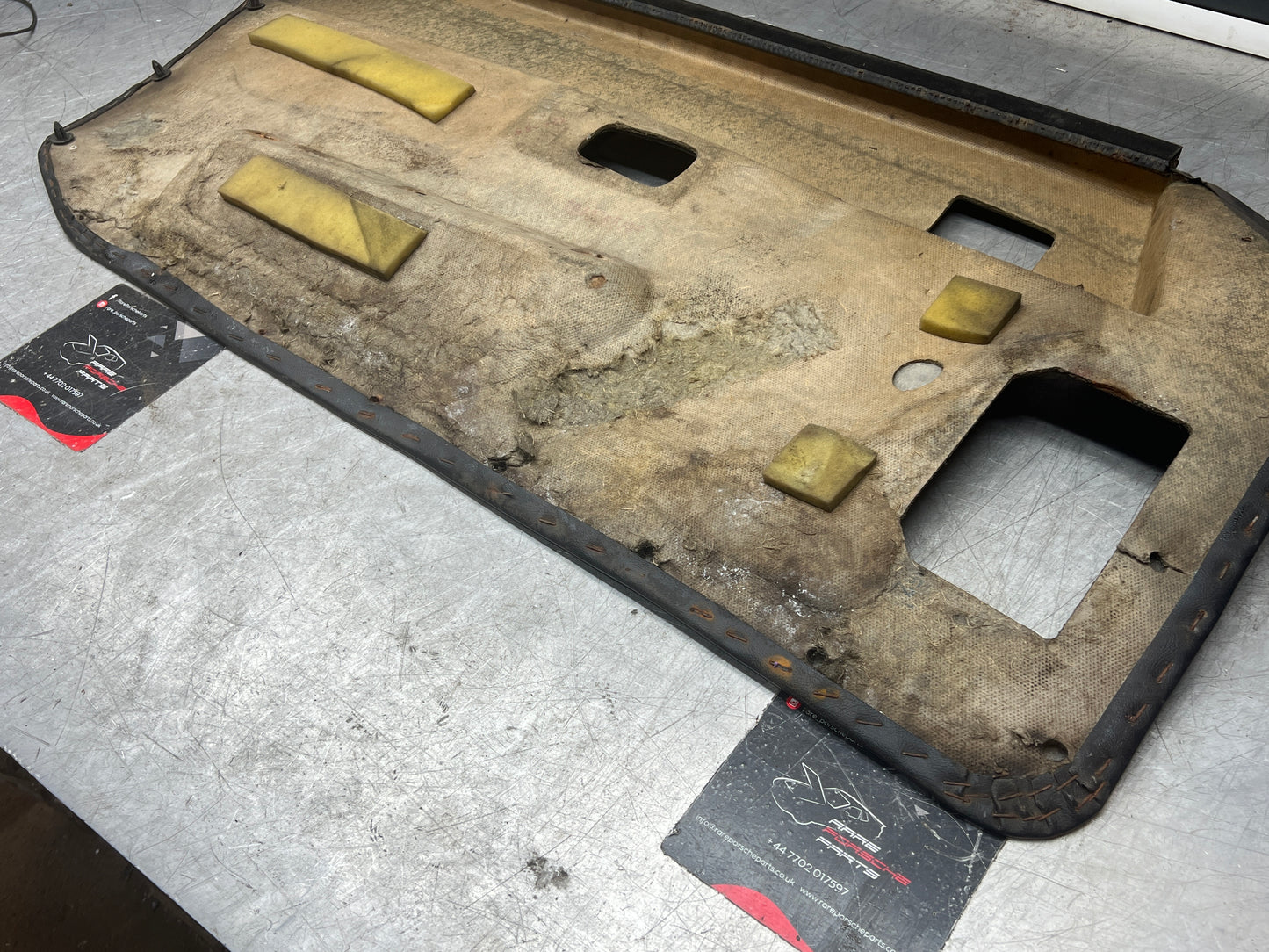 Porsche 924/944 early Porsche black door card used condition right side, Rhd, 478867012