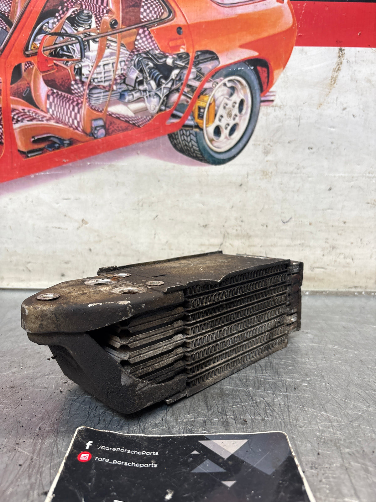 Porsche 914 oil cooler, used 021117021B