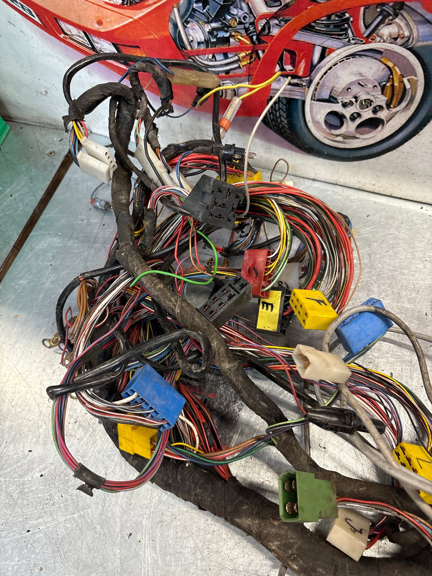 Porsche 928 1982/83 interior wiring loom, 92861200320, spares or repair