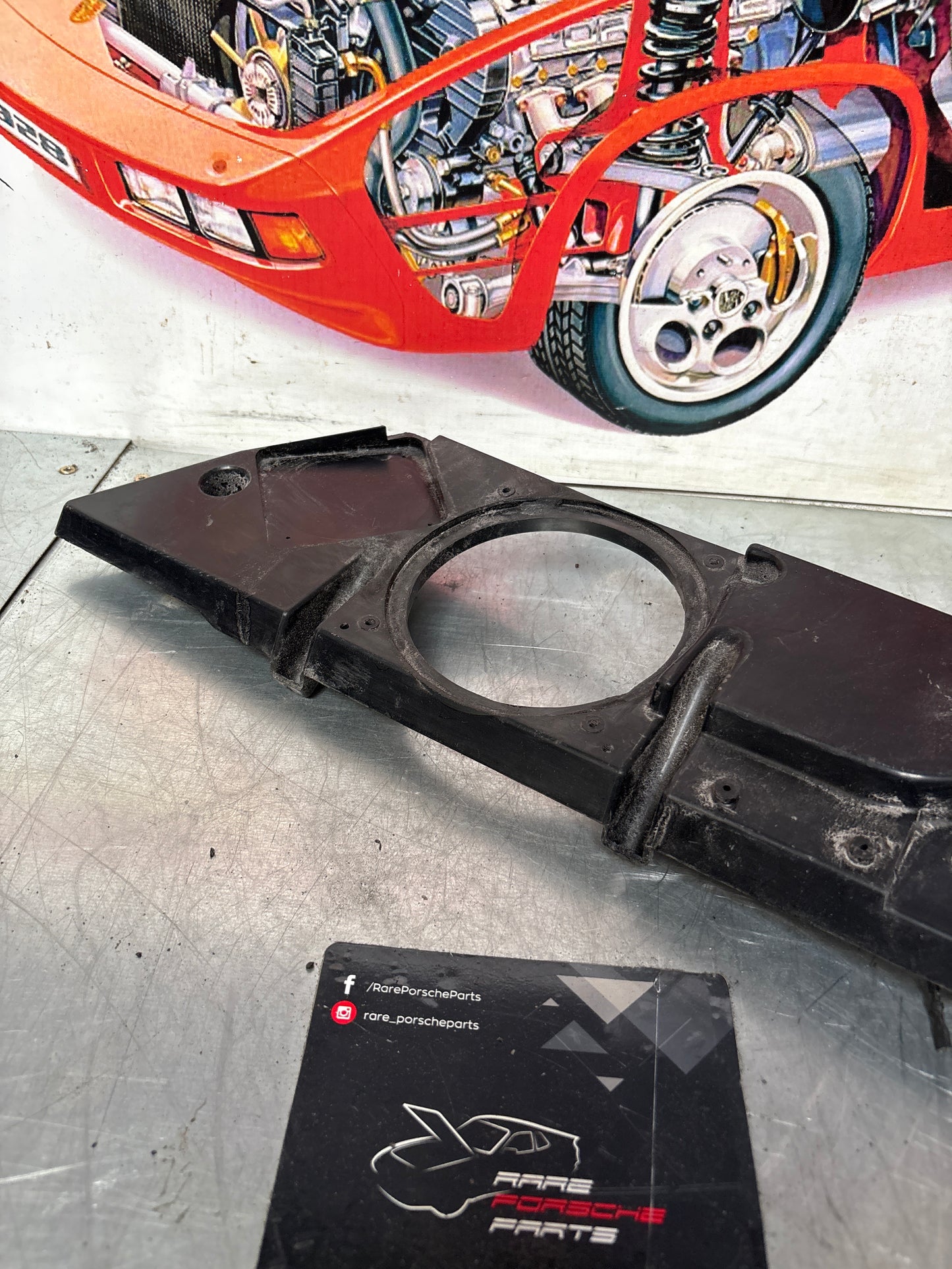 Porsche 944 speaker board housing, used 94455514401R