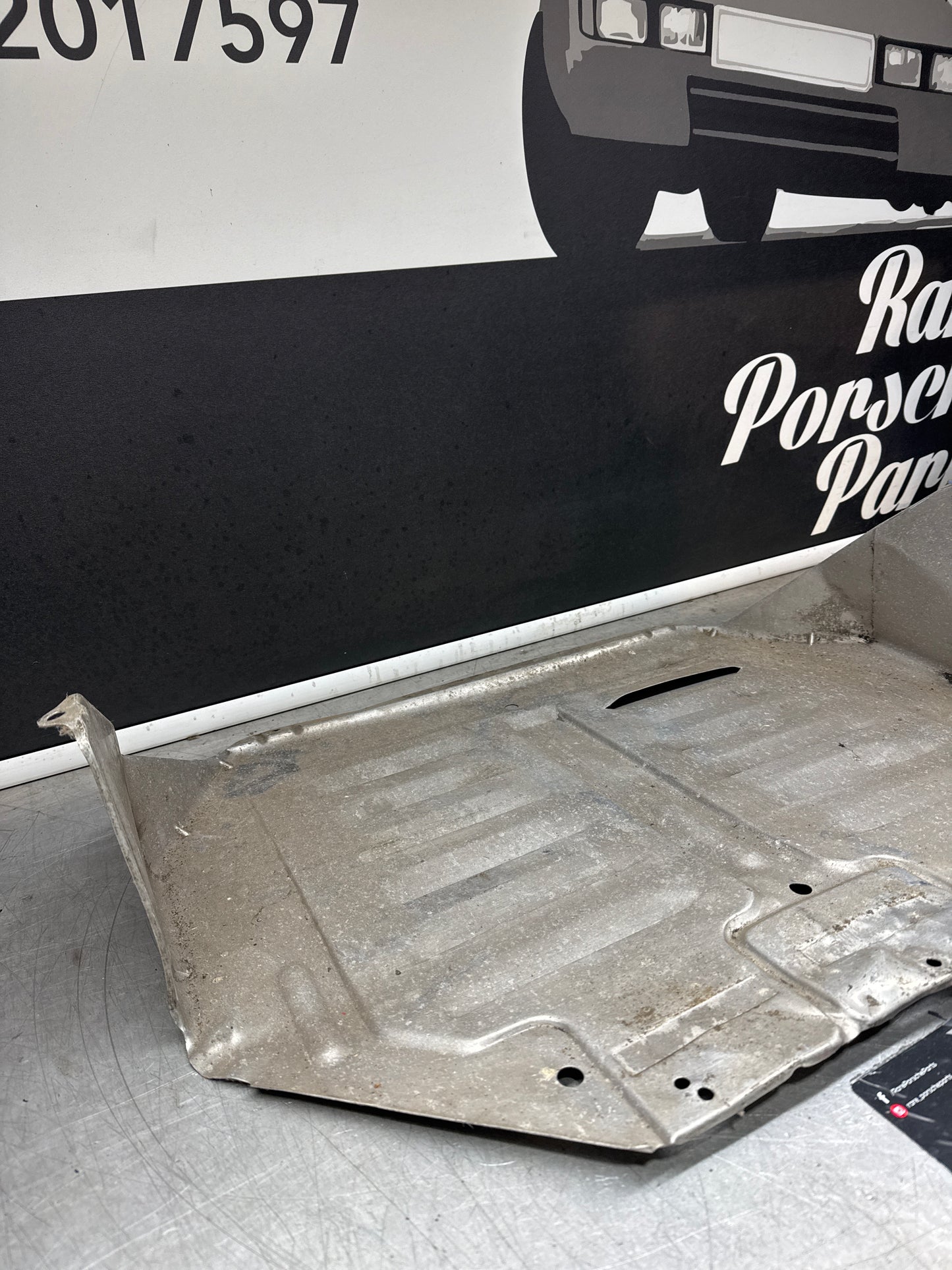 Porsche 944 engine tray / belly pan / undertray used. Aluminium. 94434116103