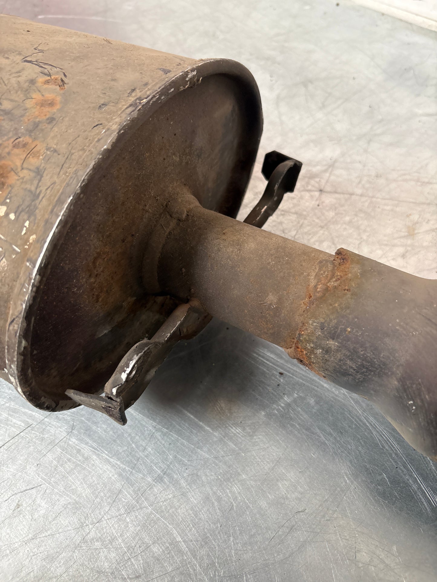 Porsche 944 2.5 N/A Bischoff exhaust system rear muffler, used 94411108301