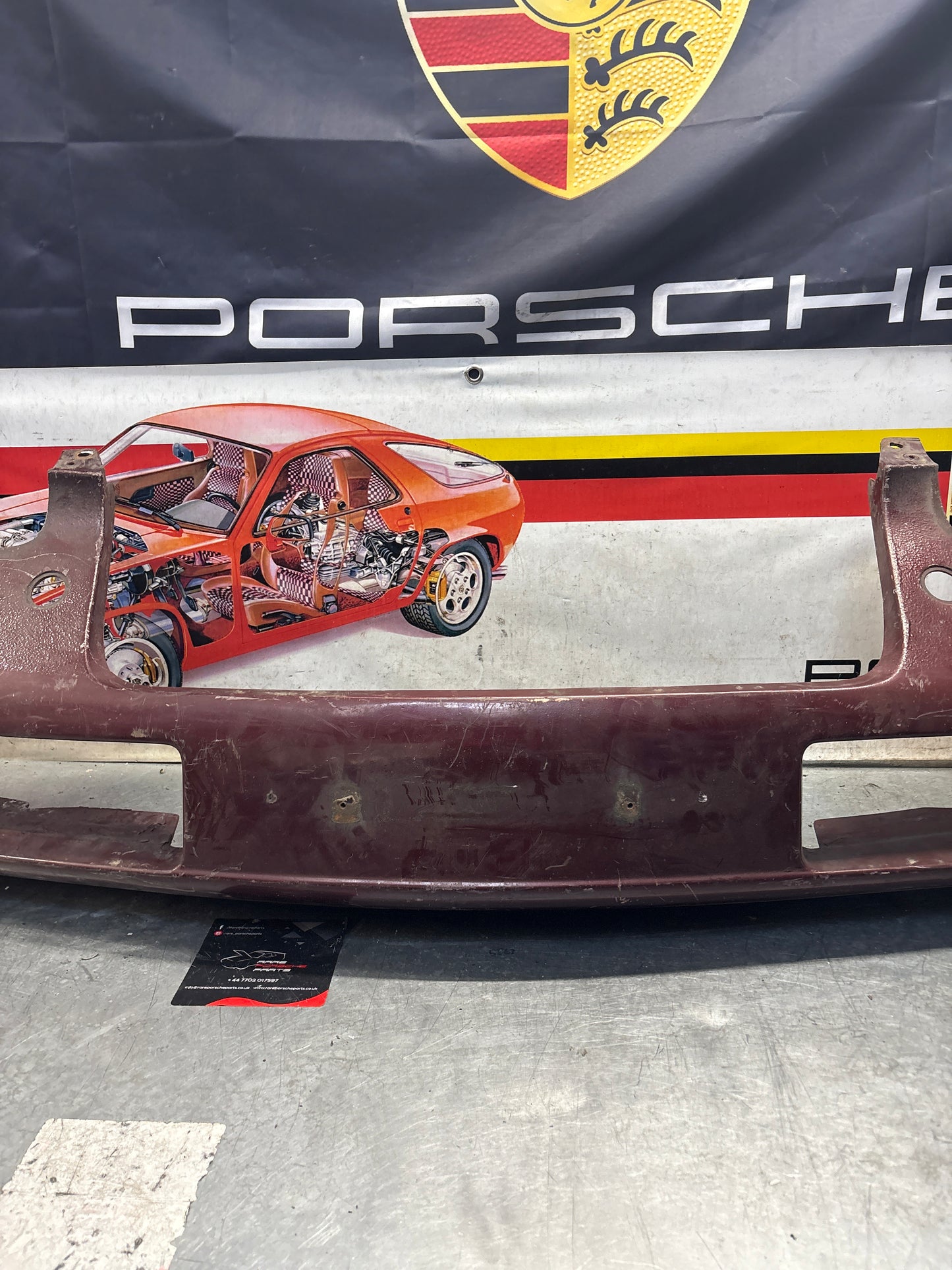 Porsche 928 front bumper cover panel, used 92850501306