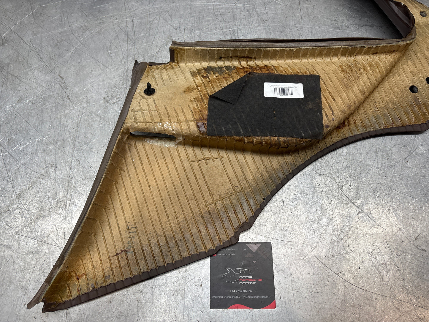 Porsche 944 924 brown left rear interior C Post trim /card . Quarter panel trim used, 94455502101