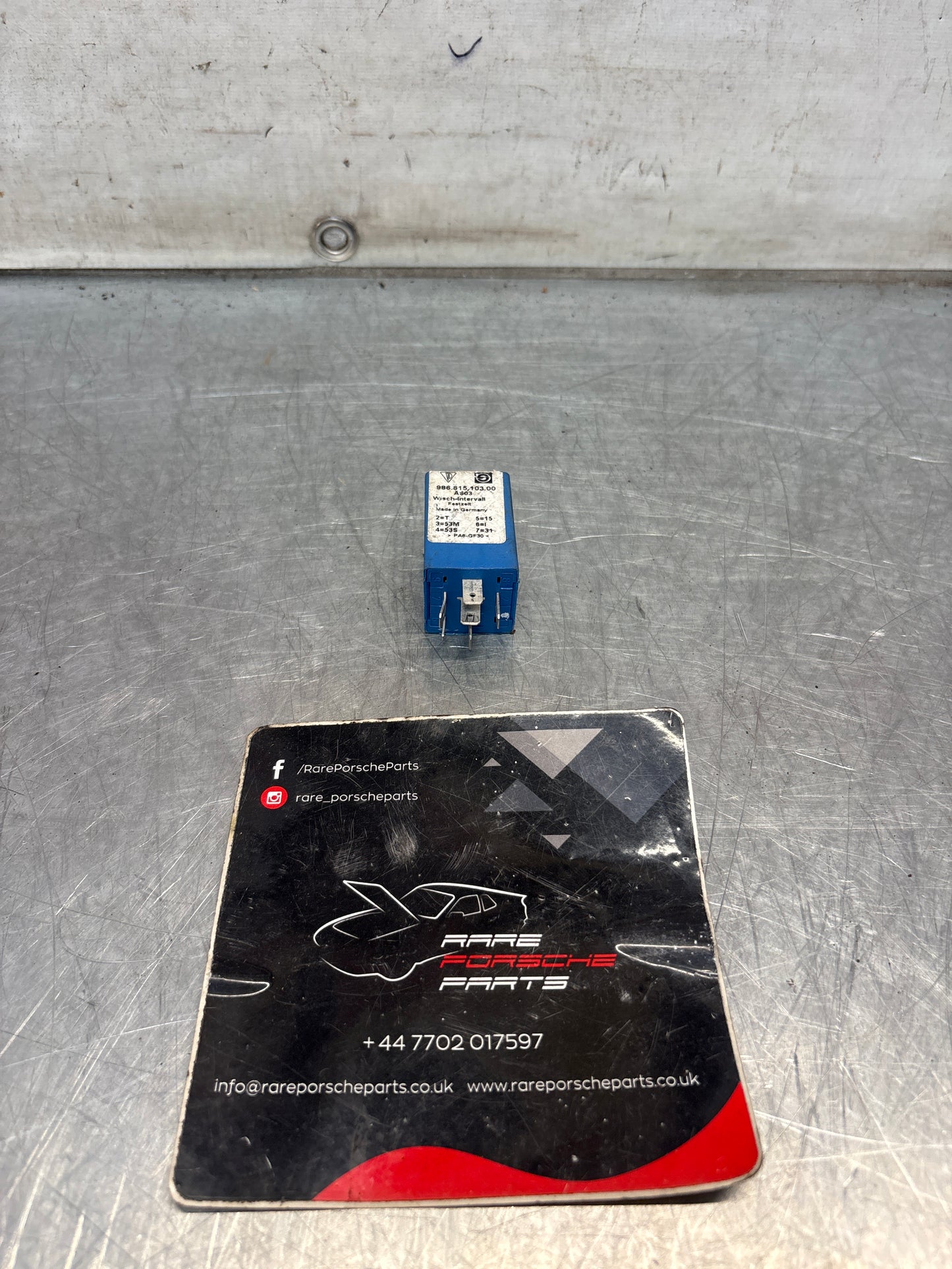 Porsche 986 Boxster S windshield wiper control relay, used 98661510300