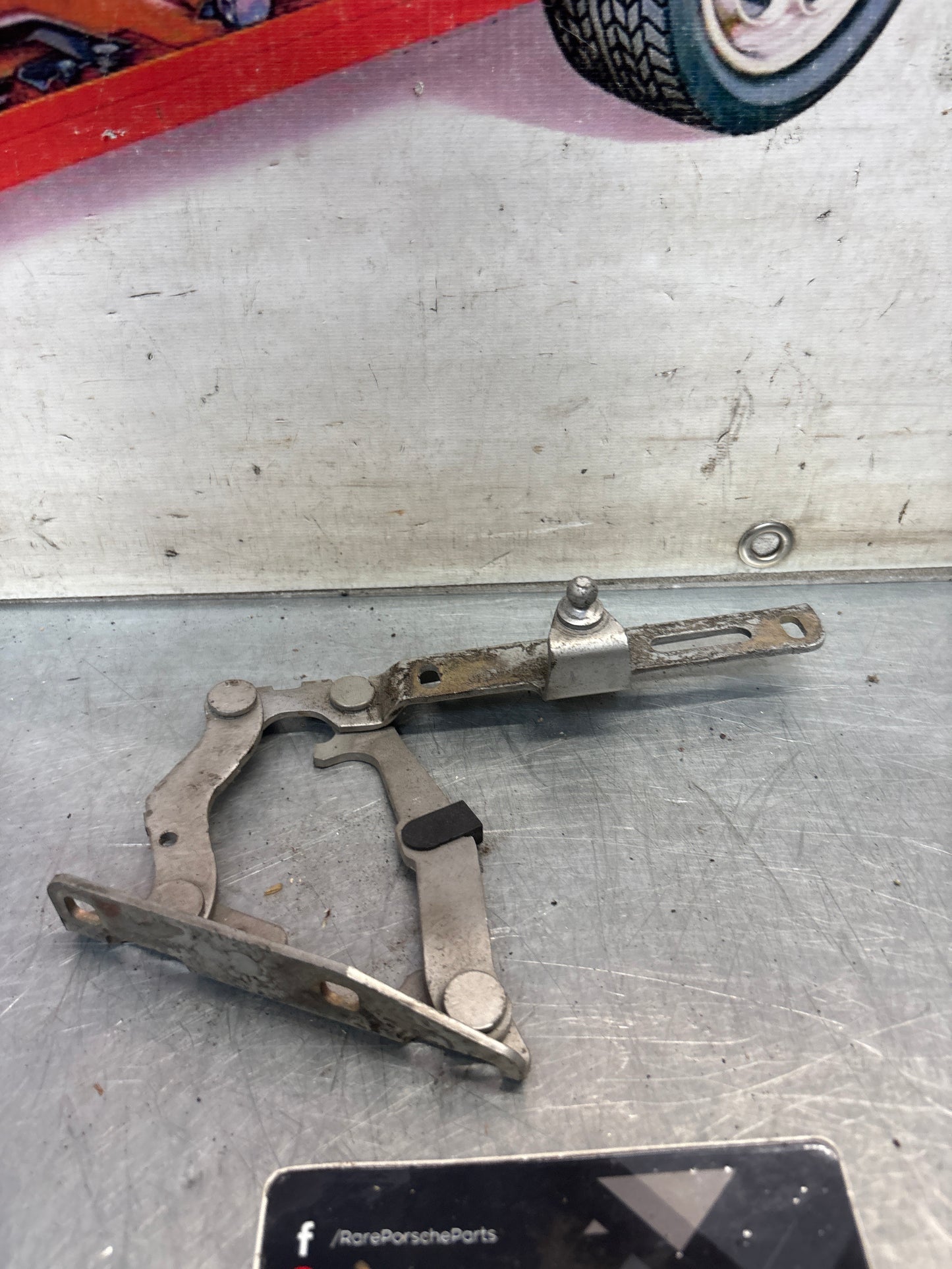 Porsche 911 996 / 986 engine deck lid hinge right side, used 99651215201
