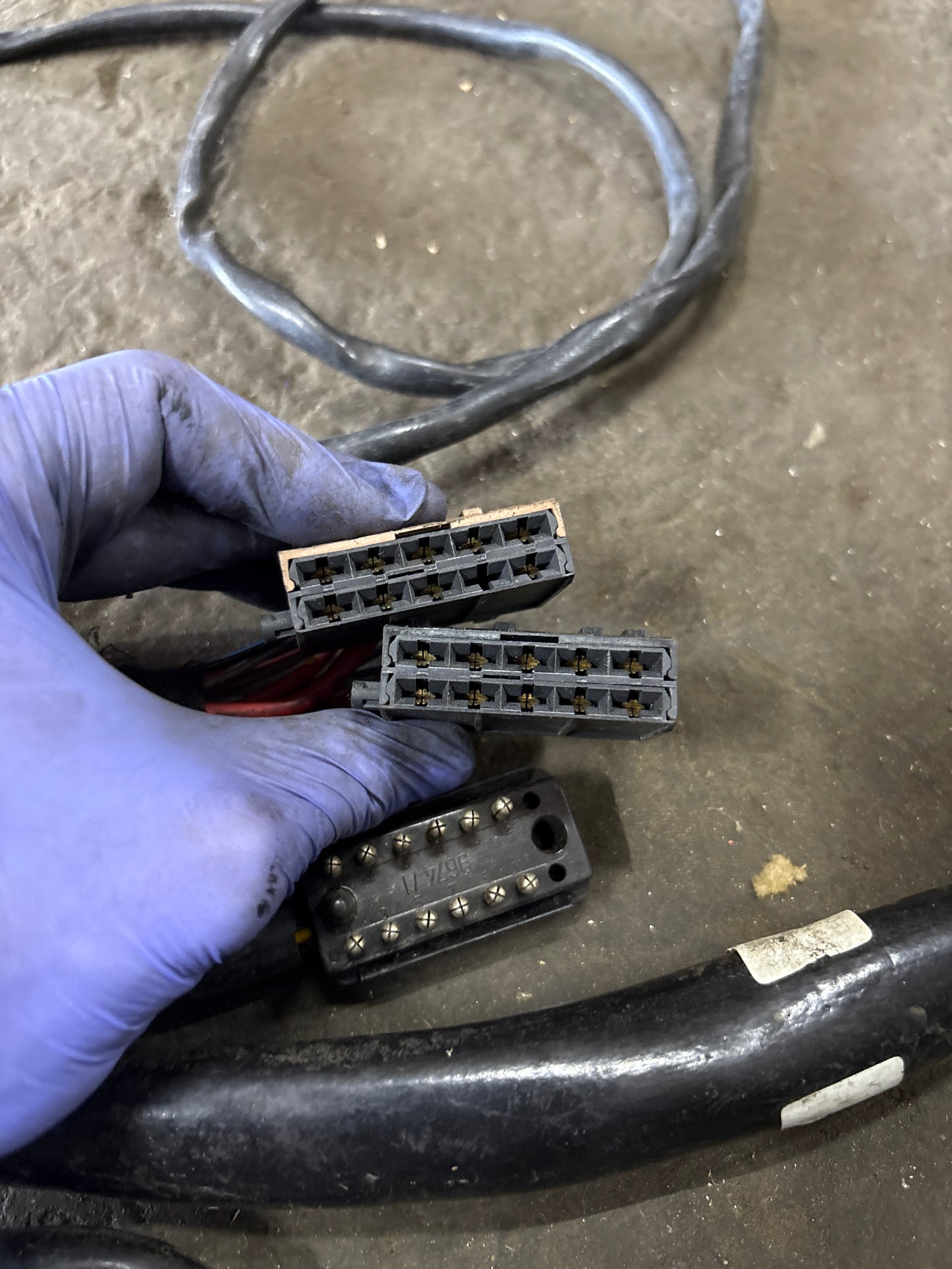 928 S4 engine bay loom wiring, used, for spares or repair, 92761200106 RHD