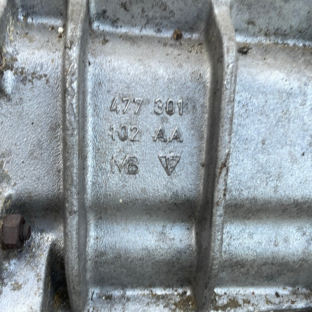 Porsche 924 5 speed dog leg gear box for non turbo 477301102 snail shell type VA, used