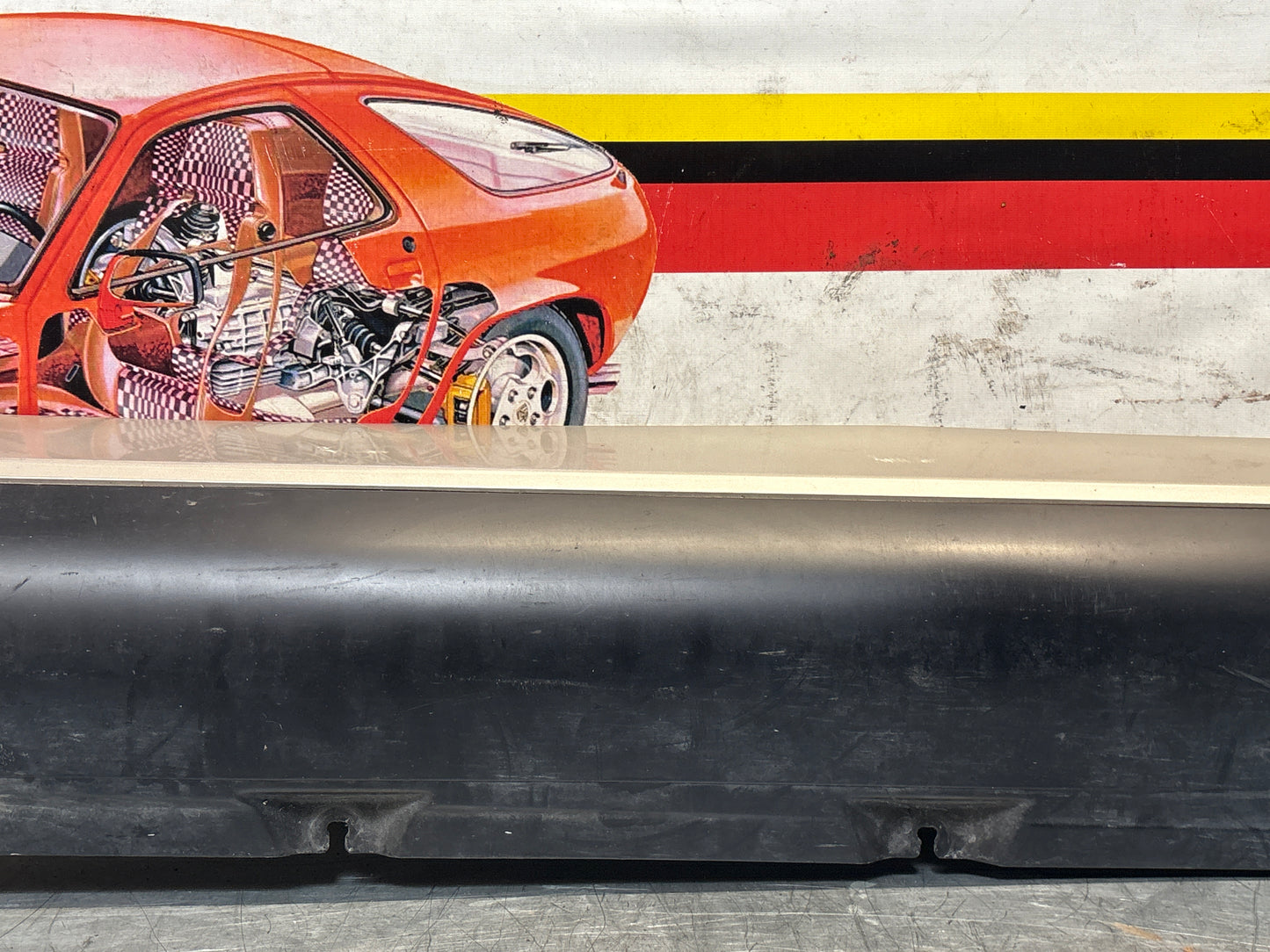 Porsche 911 964 left side sill cover, used 96455919301