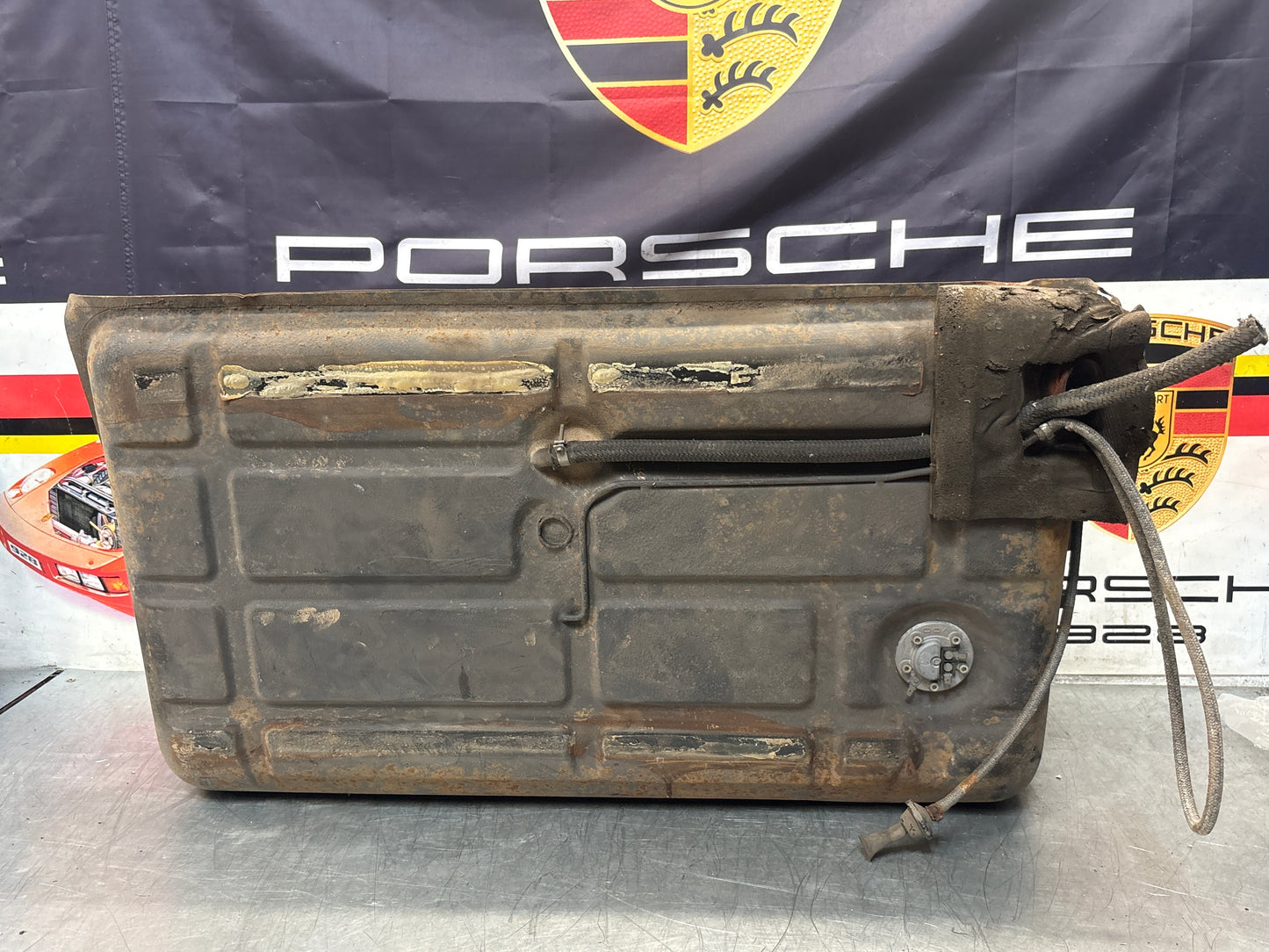 Porsche 924 944 metal fuel tank 477201021F used