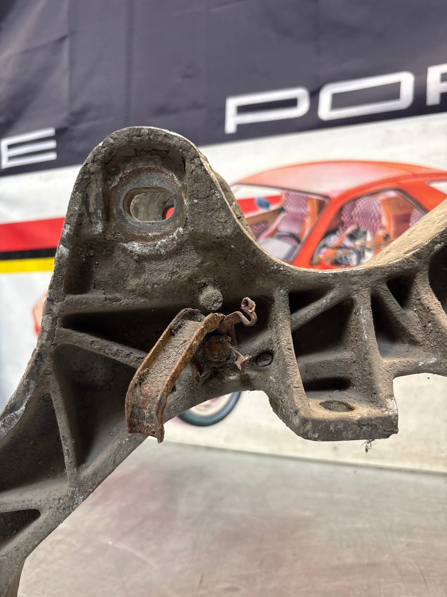 Porsche 928 rear gearbox subframe, used 92833113114