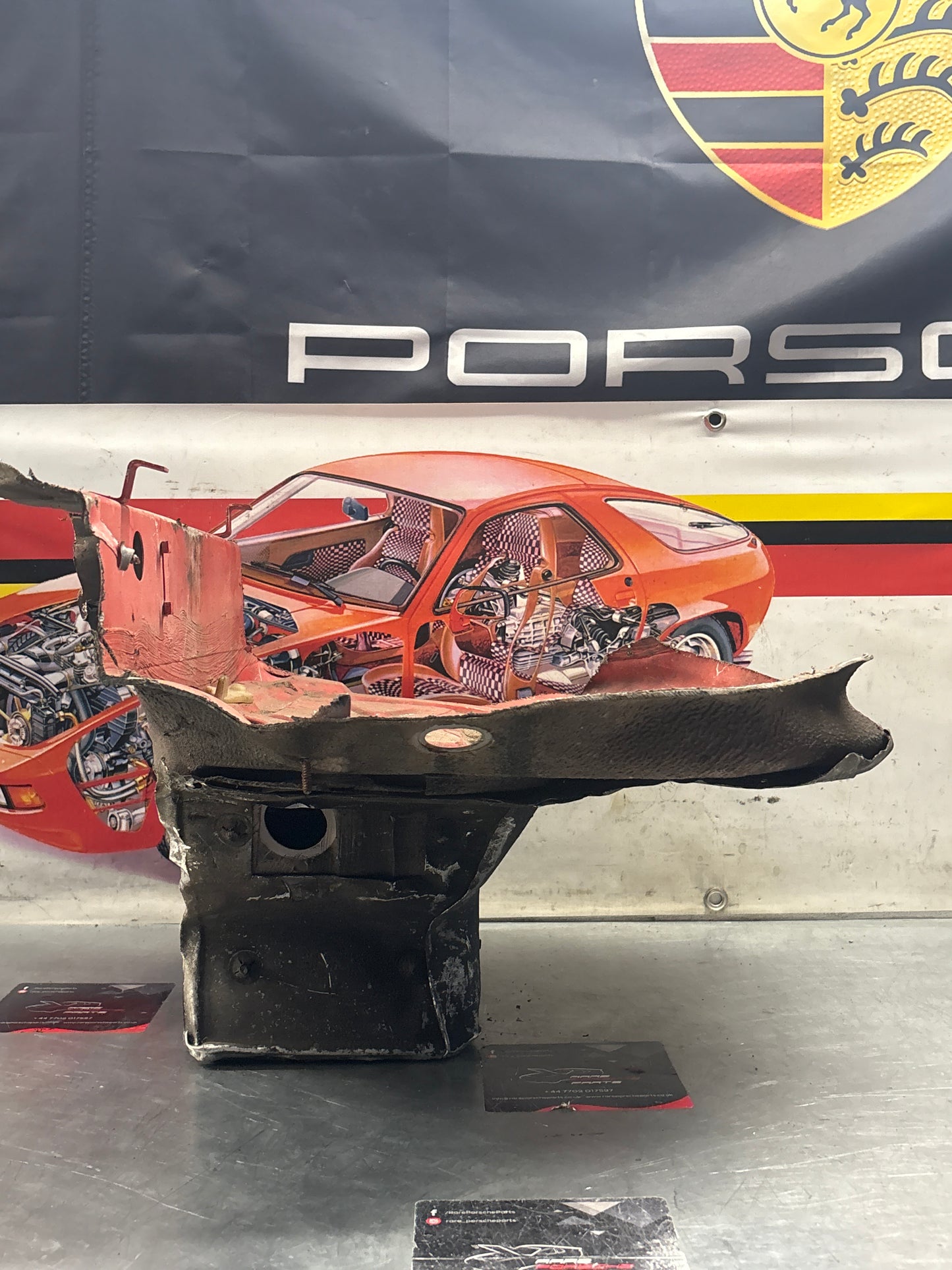 Porsche 928 Battery tray cut, 92850180502 used