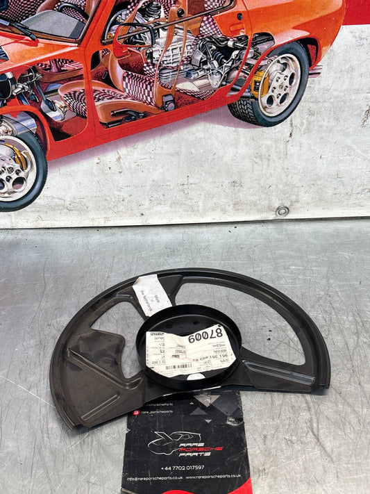 Porsche 944 S2 front disc backing dust plate, new, genuine 95135108503