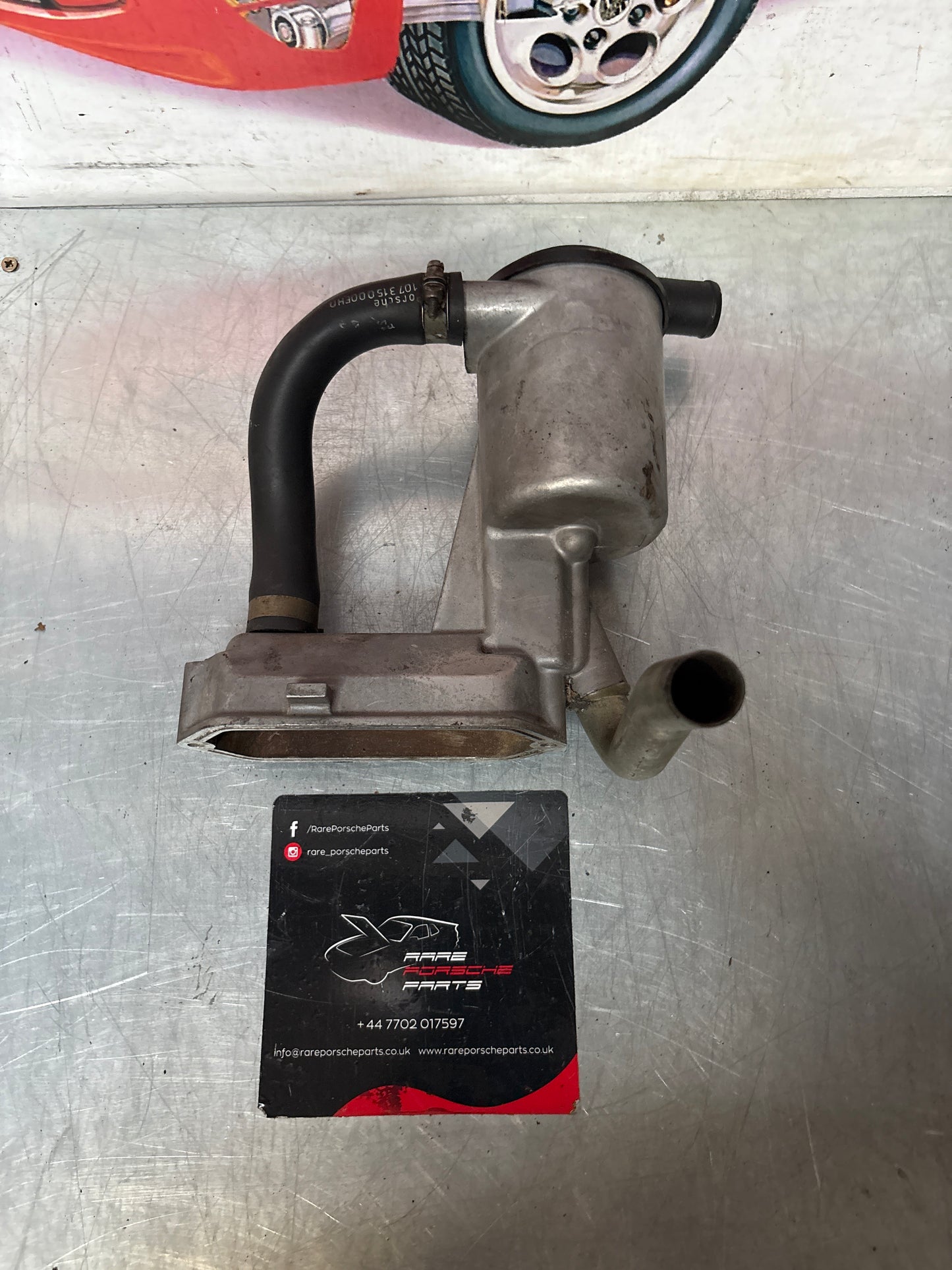 Porsche 928 oil filter housing, used 9281077091R