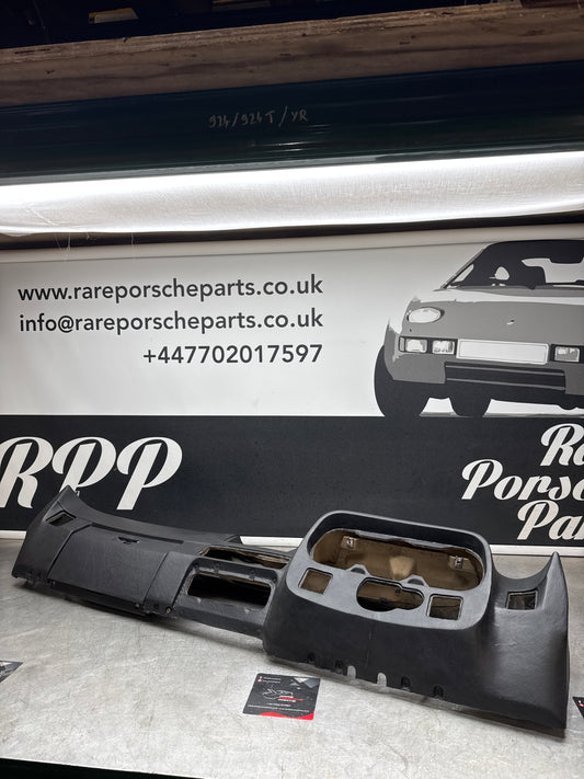 Porsche 924 944 reupholstered dashboard, black, with glove box lid