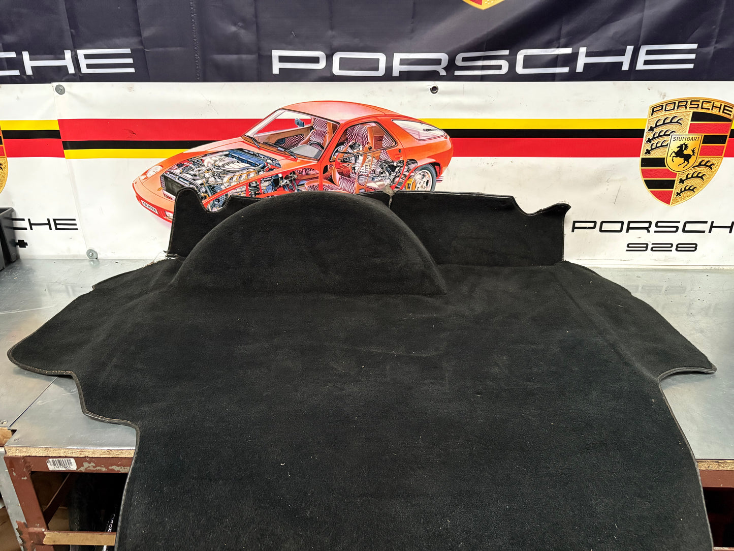 Porsche 944 from 85.5 black boot carpet 94555506303 used
