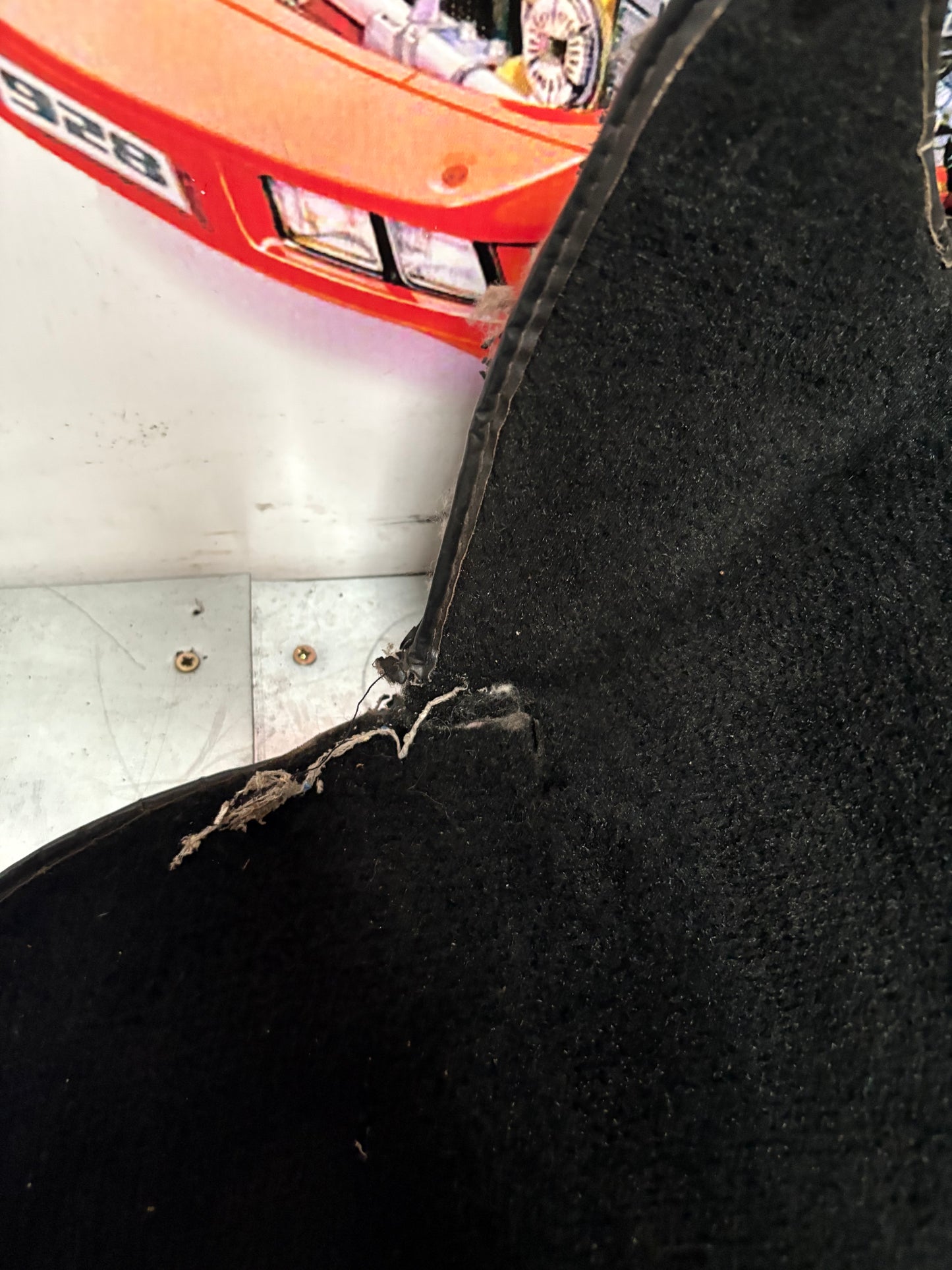Porsche 944 from 85.5 black boot carpet 94555506303 used