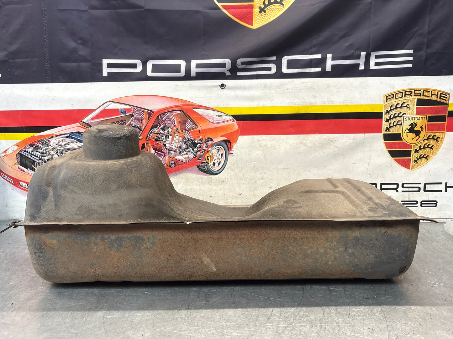 Porsche 924 944 metal fuel tank 477201021F used
