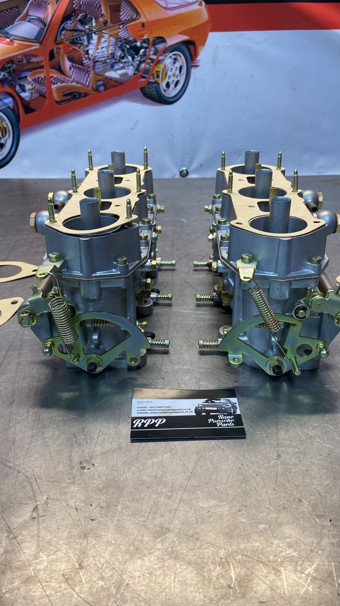 Porsche 911 Zenith 40 Tin Completely rebuilt carburetors Rare Porsche